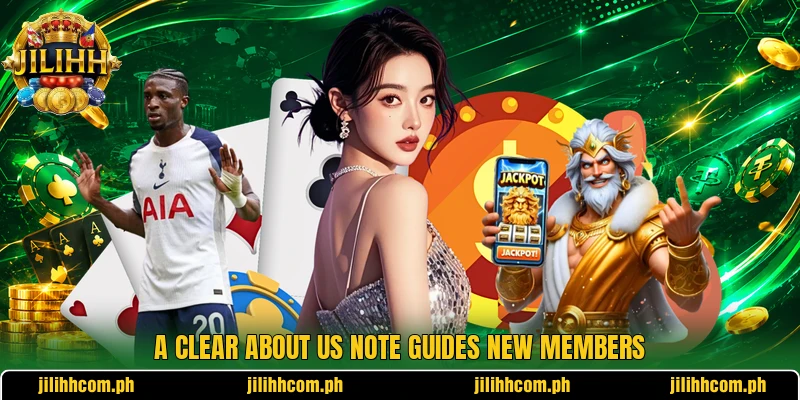 A clear about us note guides new members A clear about us note guides new members