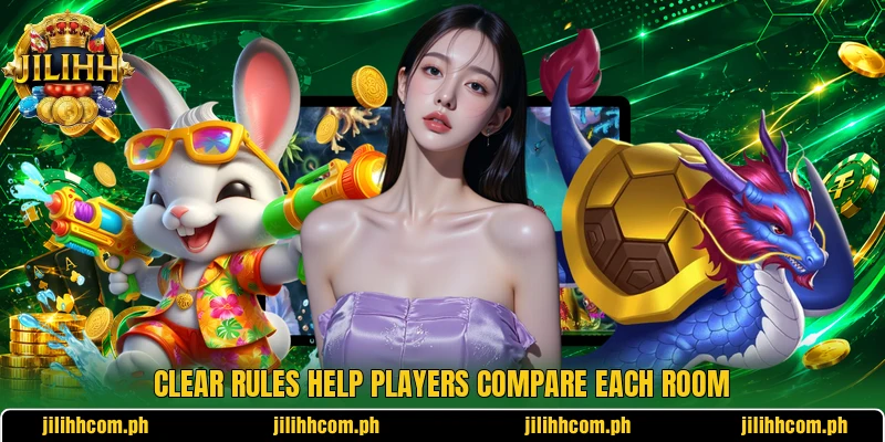 Clear rules help players compare each room
