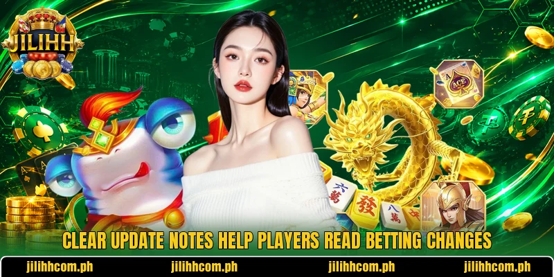 Clear update notes help players read betting changes