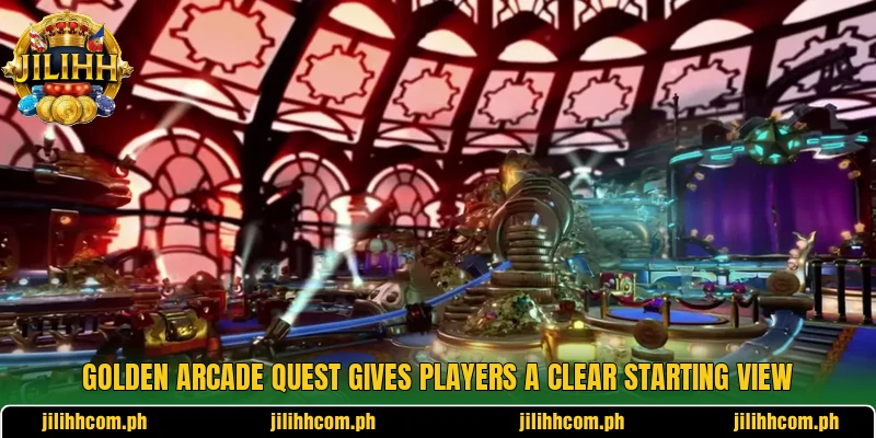 Golden Arcade Quest gives players a clear starting view