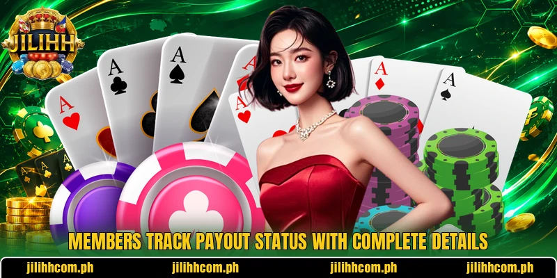 Members track payout status with complete details