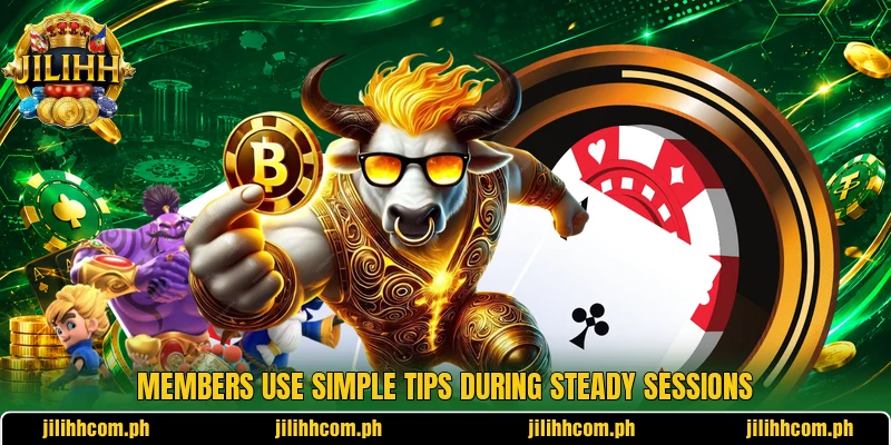 Members use simple tips during steady sessions