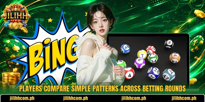 Players compare simple patterns across betting rounds Players compare simple patterns across betting rounds