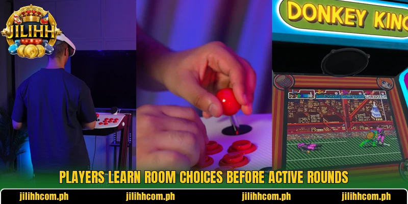 Players learn room choices before active rounds Players learn room choices before active rounds