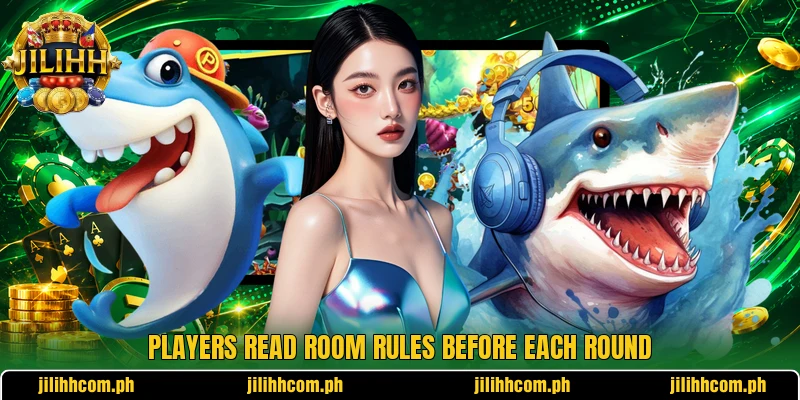 Players read room rules before each round
