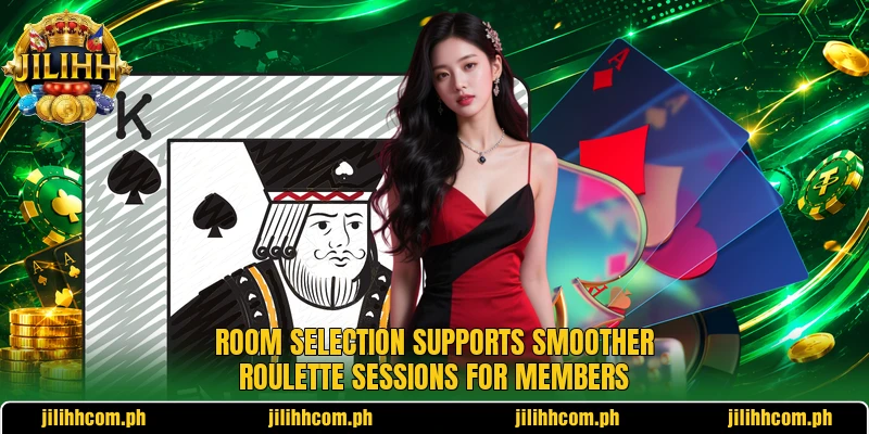 Room selection supports smoother roulette sessions for members