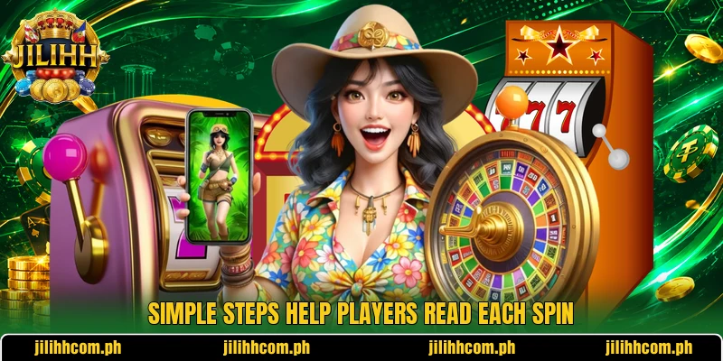 Simple steps help players read each spin
